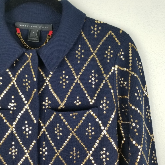 Marc by Marc Jacobs Sequin Patterned Cardigan - Picture 9 of 16